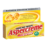 Aspercreme  maximum strength pain relieving creme with aloe, odor free, non-greasy Left Picture